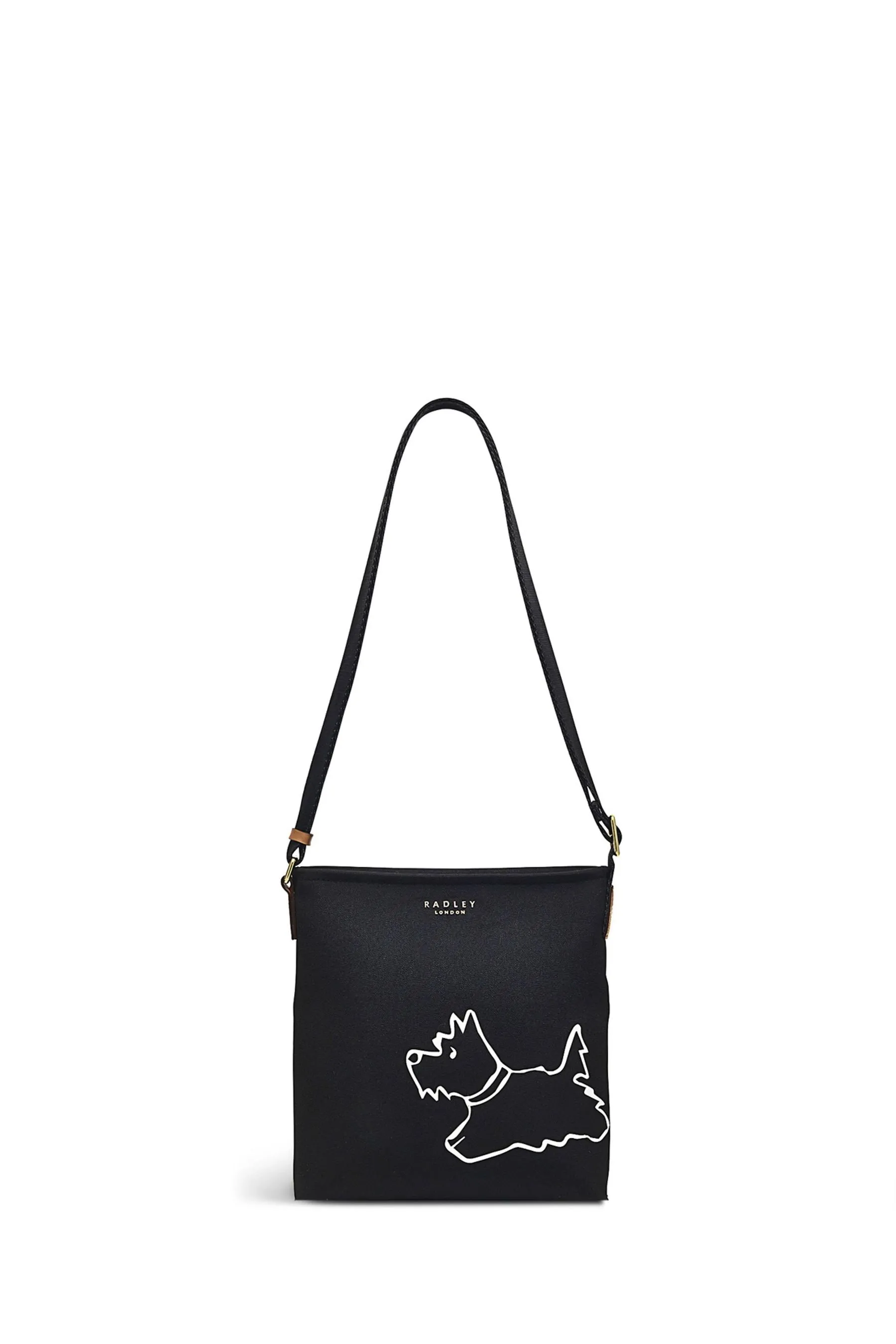 Radley London - Palace Gardens - Nero a tracolla piccola con zip - Borsa