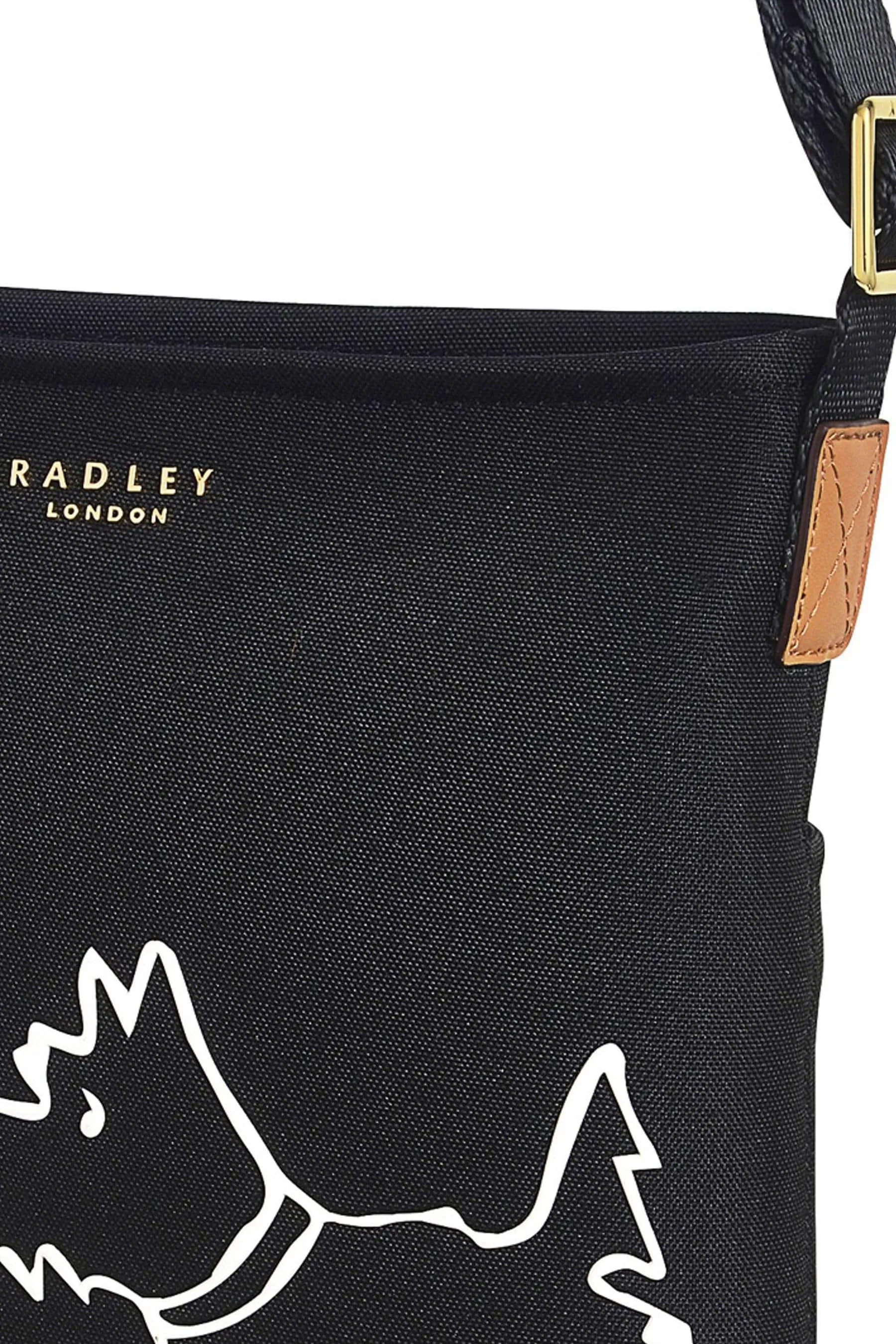 Radley London - Palace Gardens - Nero a tracolla piccola con zip - Borsa