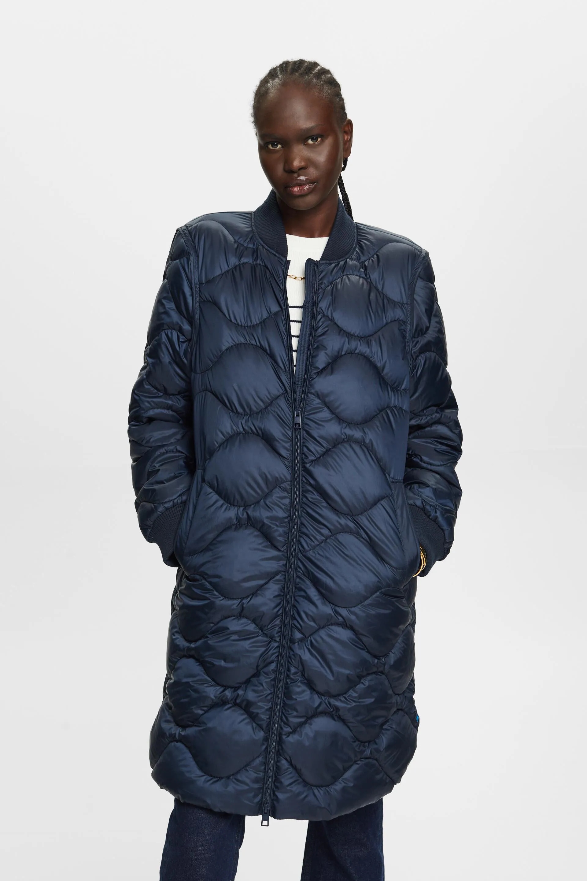 Riciclato: cappotto trapuntato trasformabile