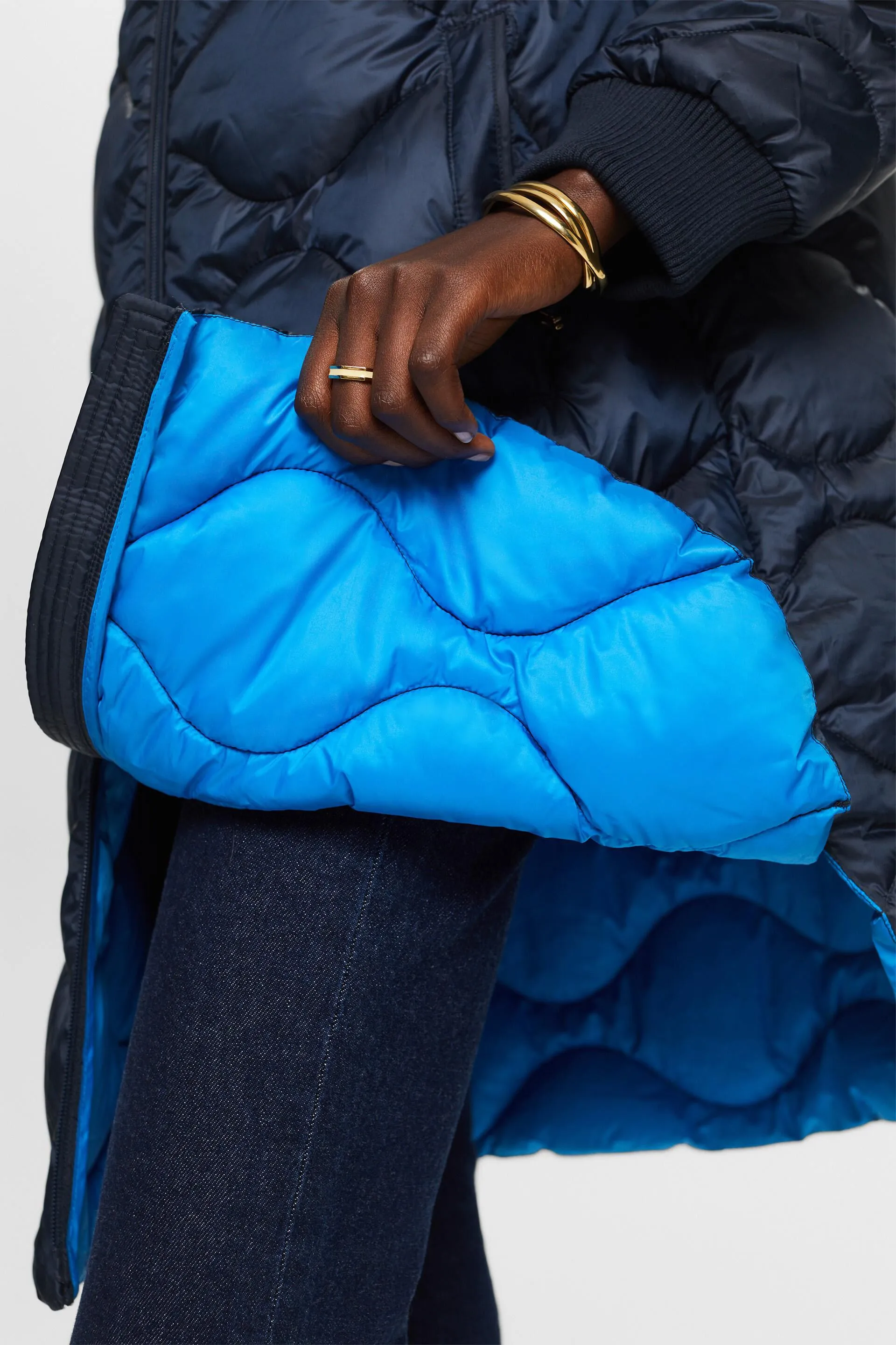 Riciclato: cappotto trapuntato trasformabile