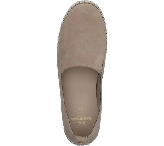 SANSIBAR pantofole da donna, eleganti scarpe slip-on, scarpe estive 1093947 beige