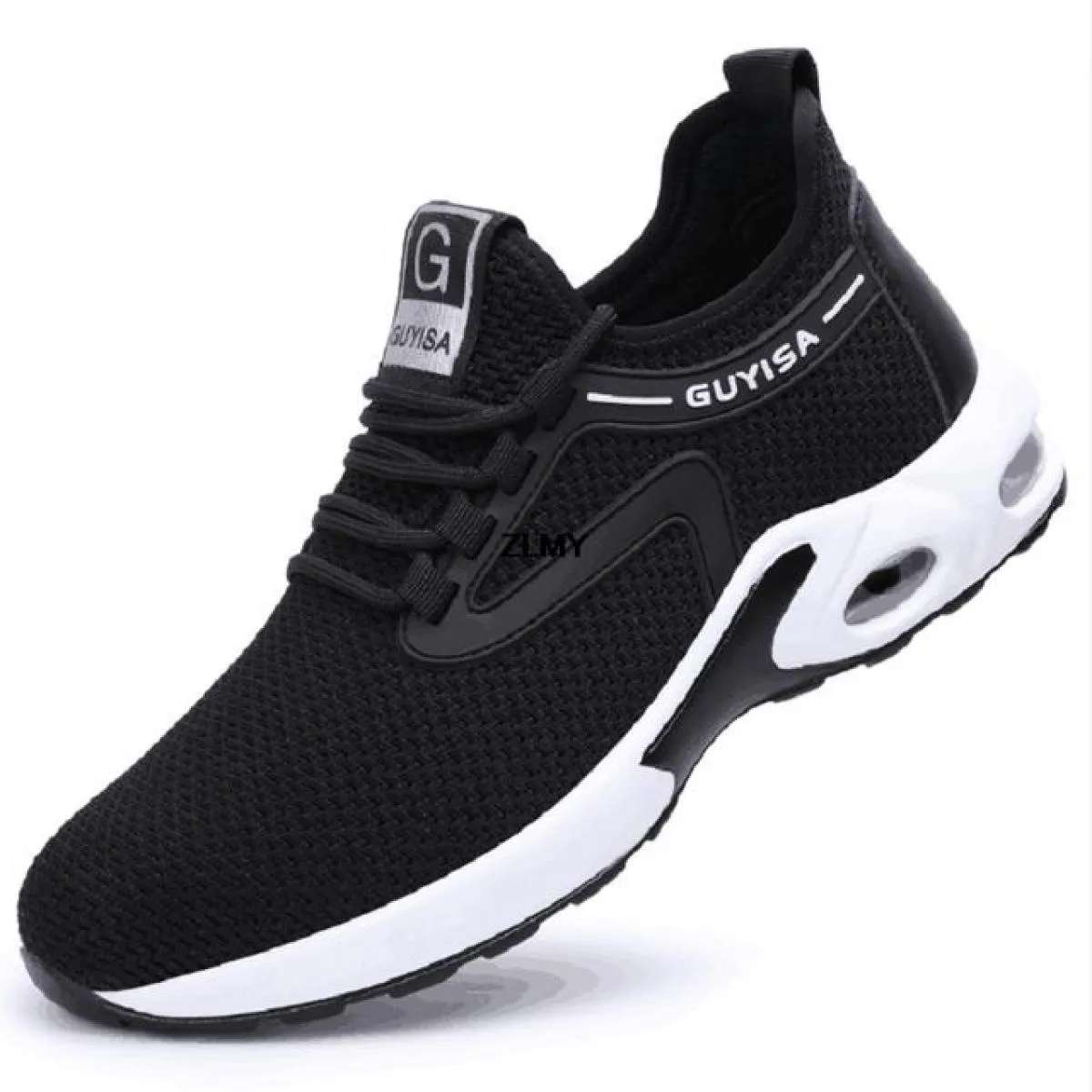 Scarpe antinfortunistiche con cuscino d'aria Scarpe da ginnastica con punta in acciaio da uomo Stivali da lavoro da uomo Scarpe