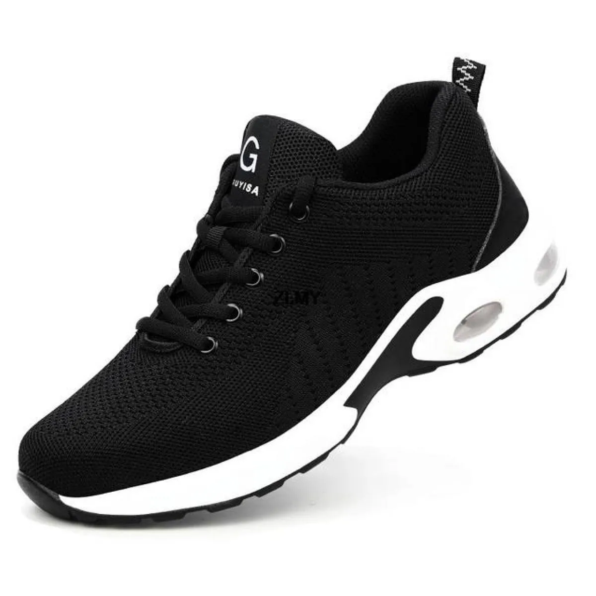 Scarpe antinfortunistiche con cuscino d'aria Scarpe da ginnastica con punta in acciaio da uomo Stivali da lavoro da uomo Scarpe