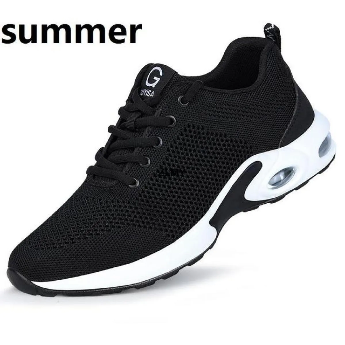 Scarpe antinfortunistiche con cuscino d'aria Scarpe da ginnastica con punta in acciaio da uomo Stivali da lavoro da uomo Scarpe
