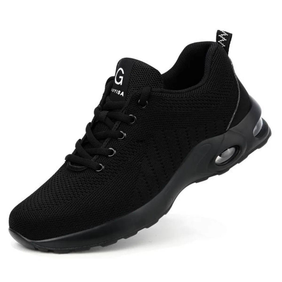 Scarpe antinfortunistiche con cuscino d'aria Scarpe da ginnastica con punta in acciaio da uomo Stivali da lavoro da uomo Scarpe