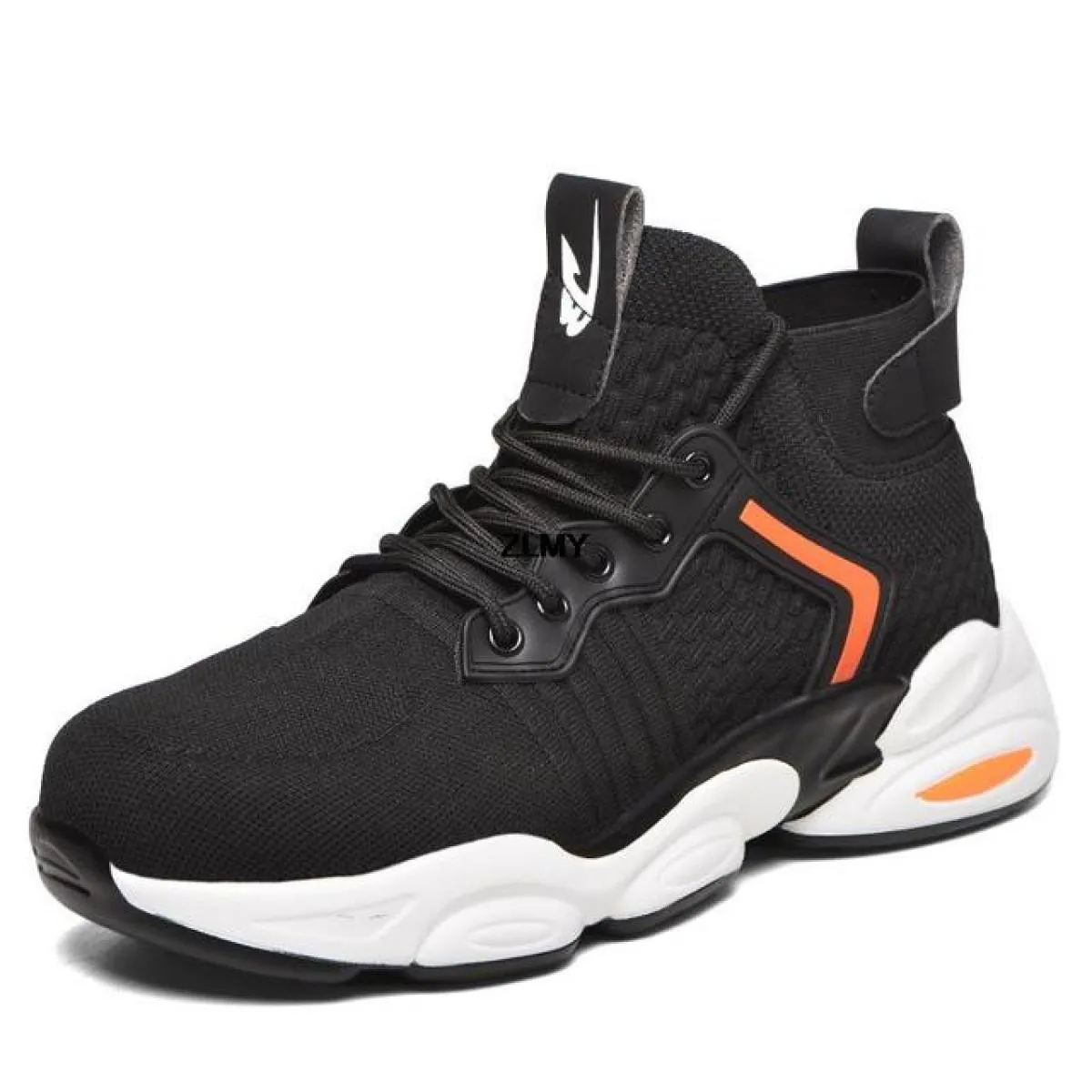 Scarpe antinfortunistiche da uomo alte Scarpe da ginnastica standard con punta in acciaio Stivali antinfortunistici da lavoro in
