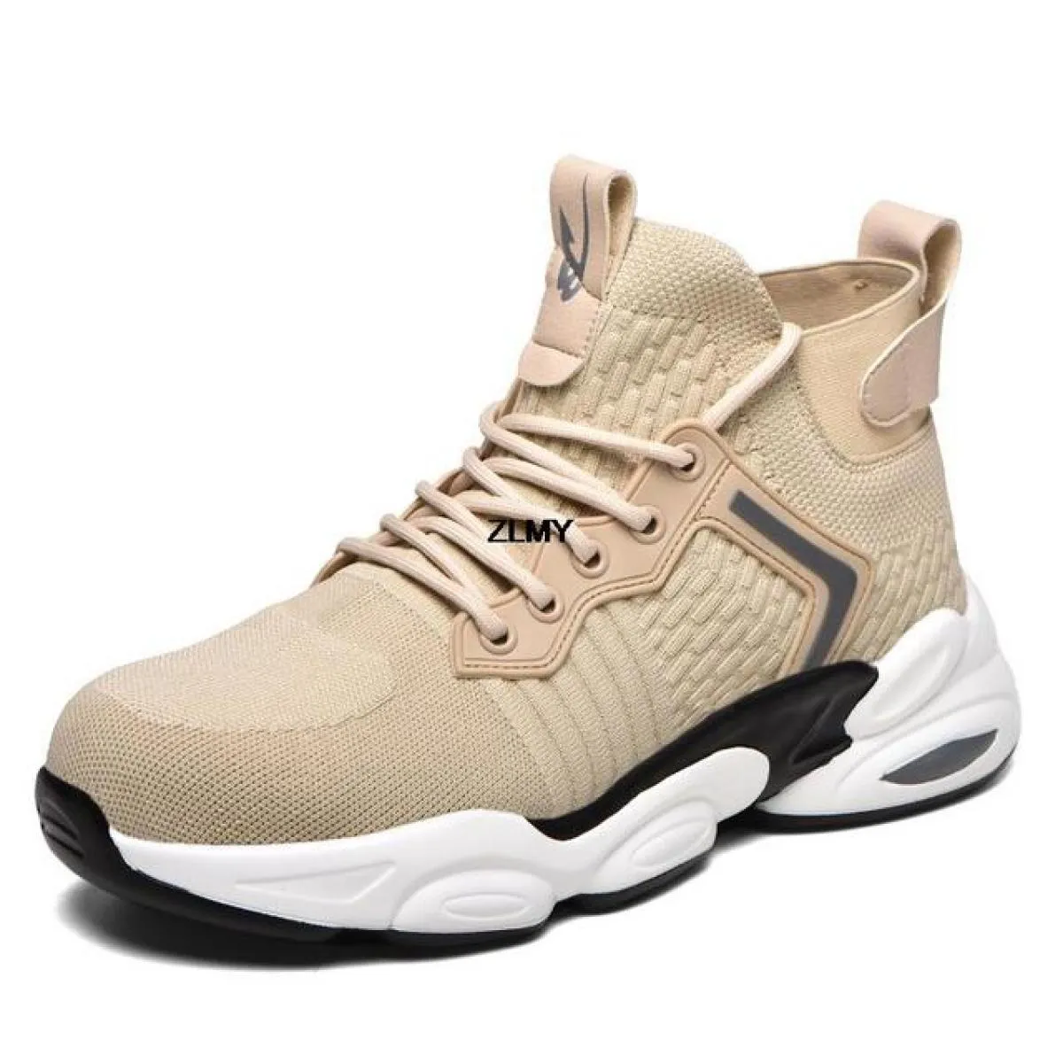 Scarpe antinfortunistiche da uomo alte Scarpe da ginnastica standard con punta in acciaio Stivali antinfortunistici da lavoro in