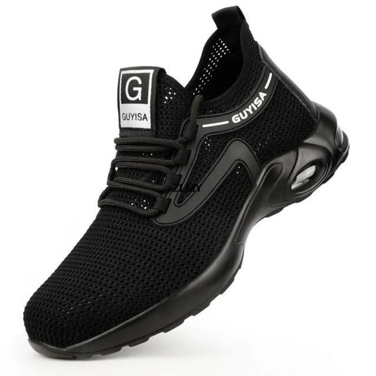 Scarpe antinfortunistiche estive da uomo Sneaker traspiranti con punta in acciaio Stivali antinfortunistici da lavoro antiforatu