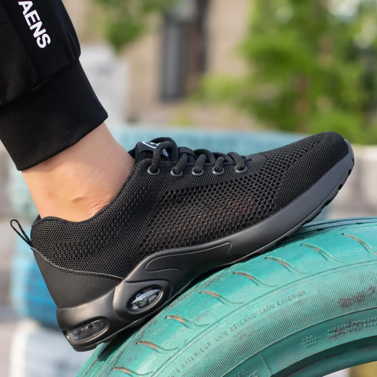 Scarpe antinfortunistiche estive da uomo Sneaker traspiranti con punta in acciaio Stivali antinfortunistici da lavoro antiforatu