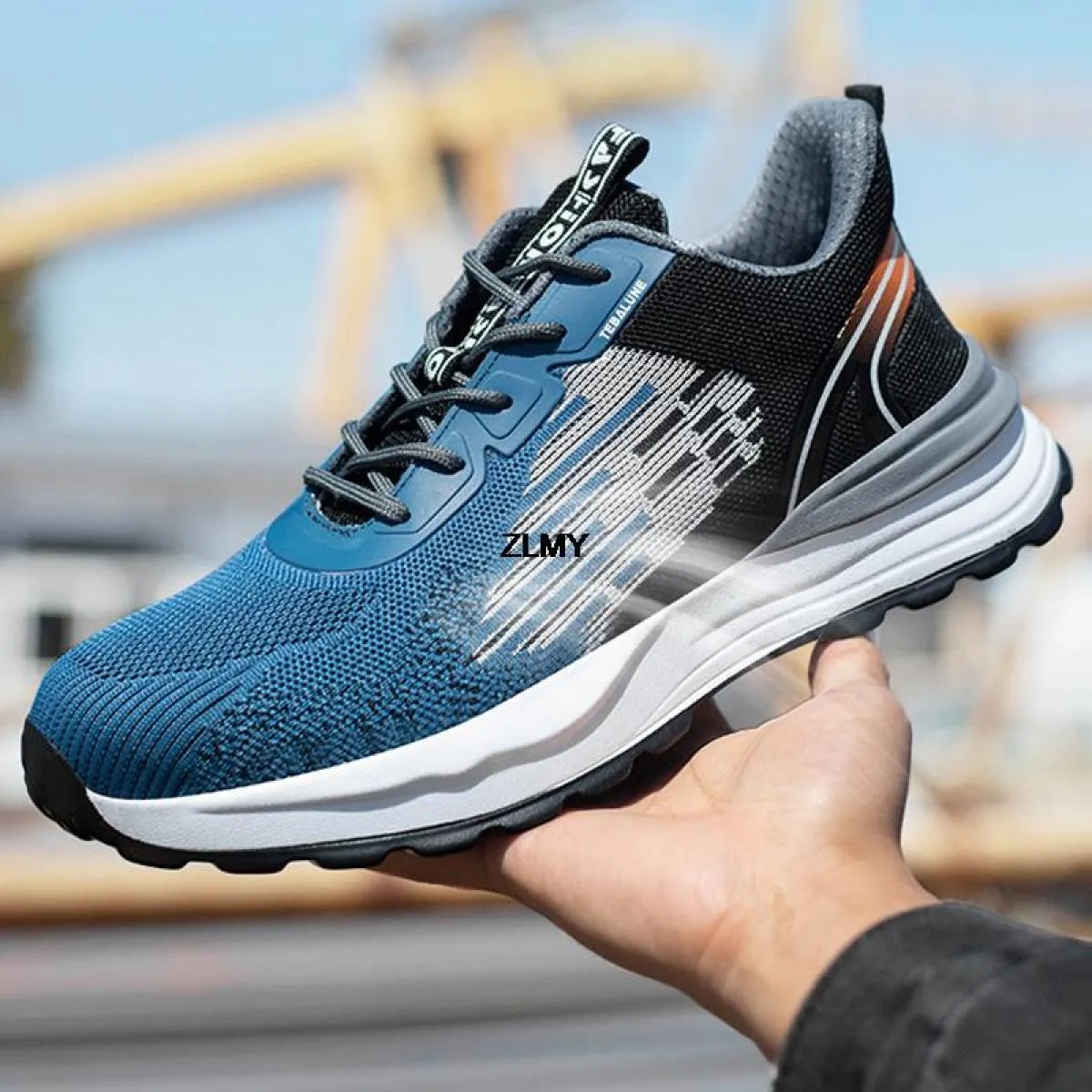 Scarpe antinfortunistiche leggere Scarpe da lavoro da uomo con punta in plastica Sneaker anti-pugnalata anti-smash Stivali prote