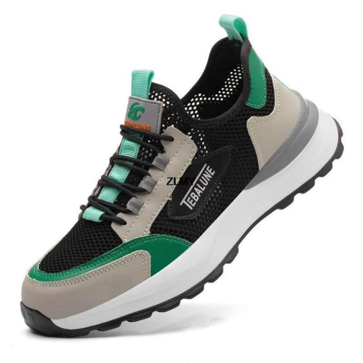 Scarpe antinfortunistiche leggere Scarpe da lavoro da uomo con punta in plastica Sneaker anti-pugnalata anti-smash Stivali prote