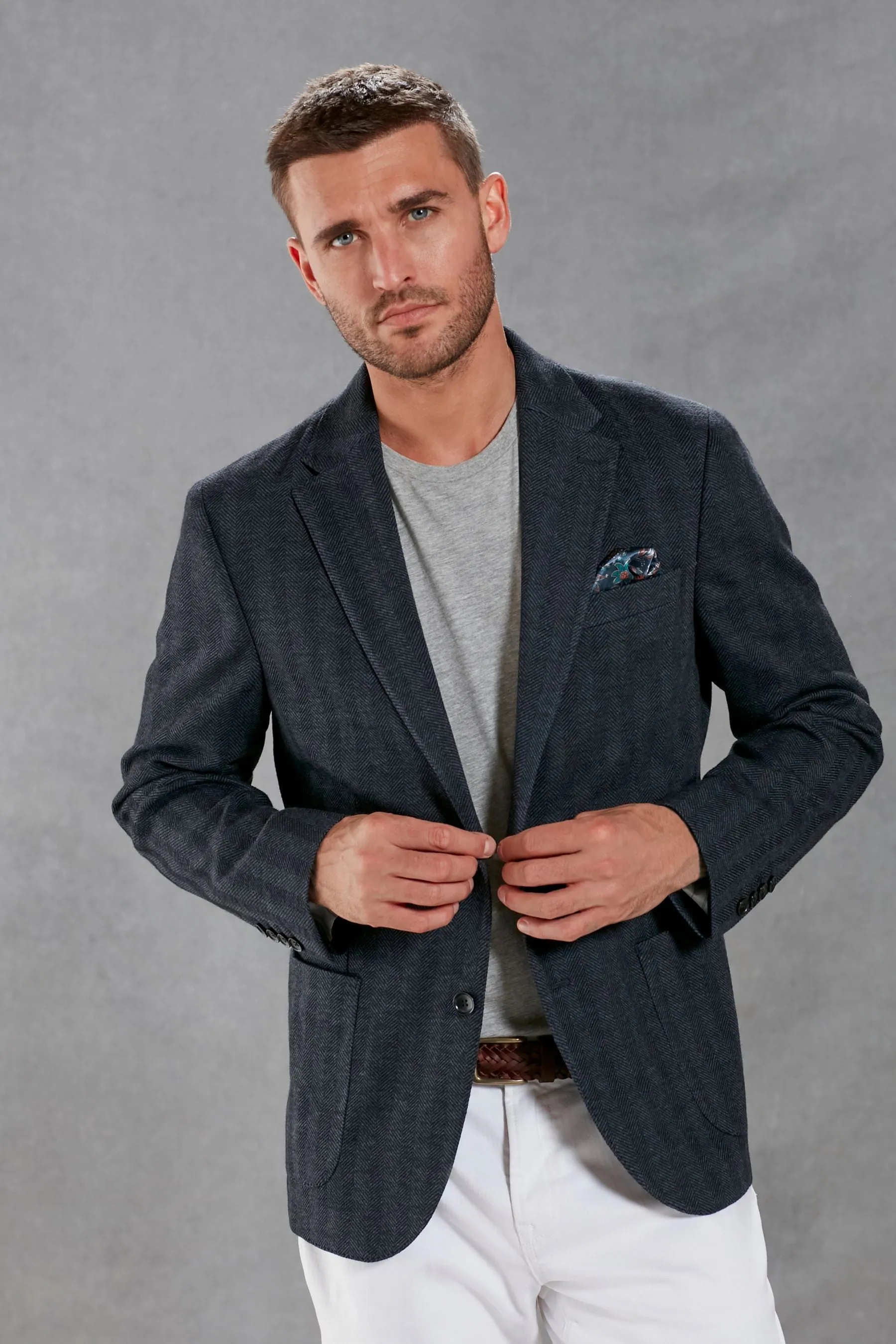 Signature - Blazer Blend in jersey e lana italiana