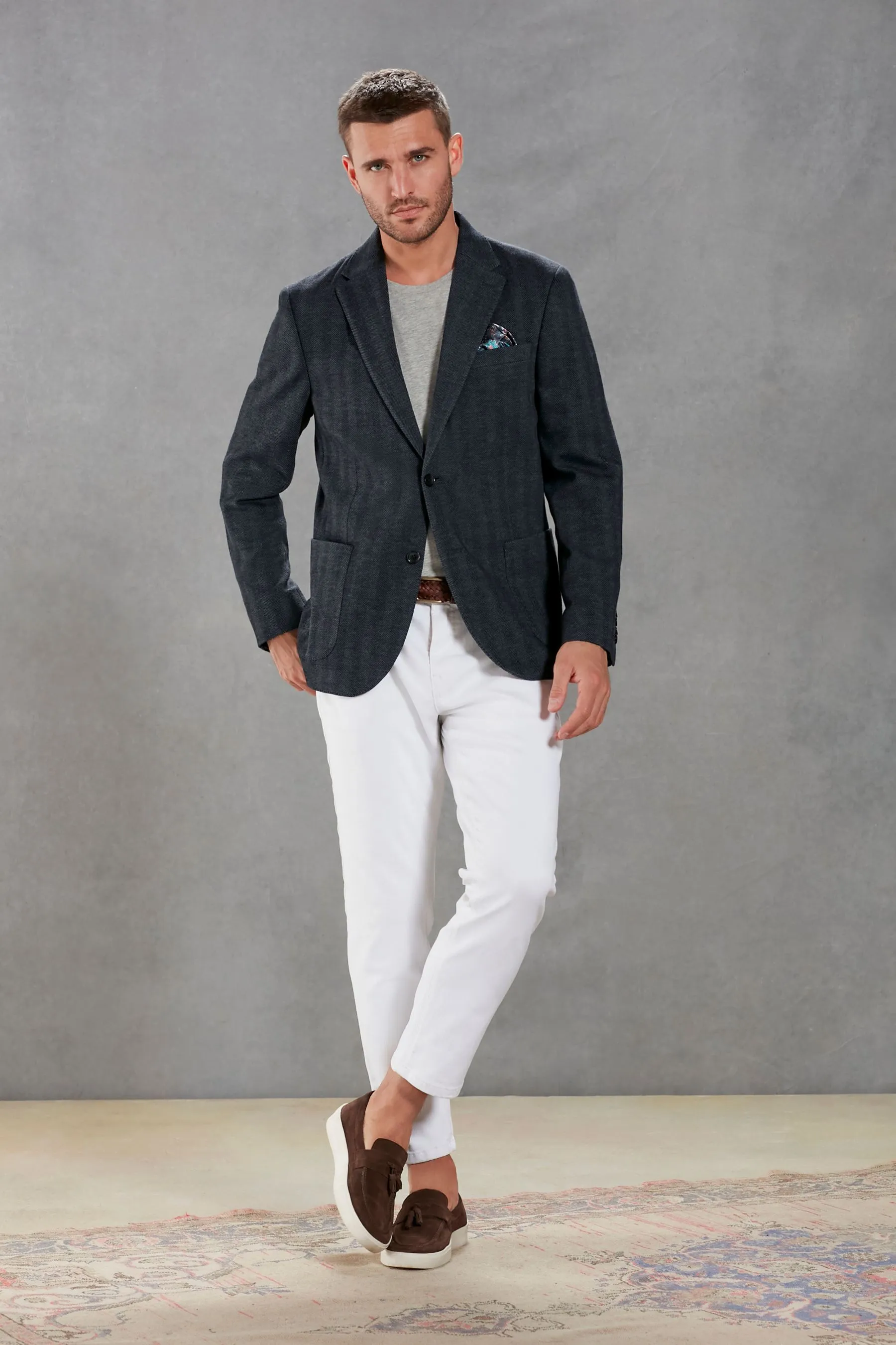 Signature - Blazer Blend in jersey e lana italiana