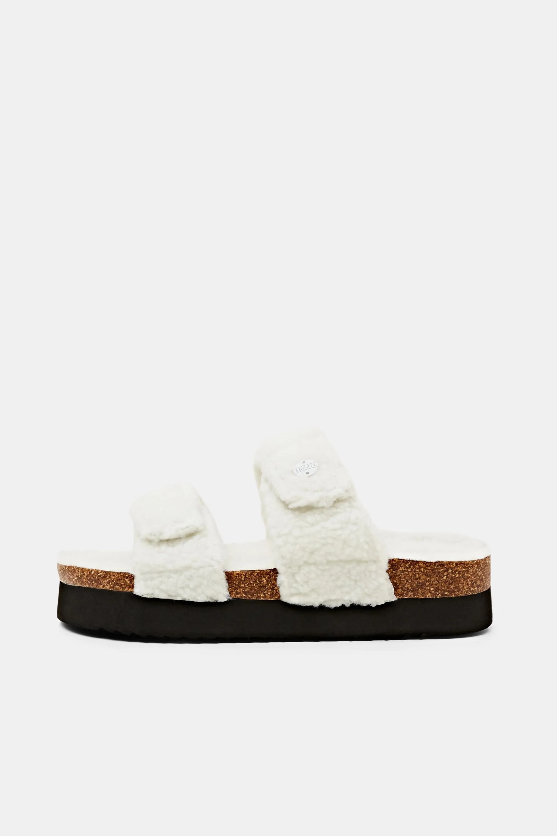 Slip-on in pelliccia sintetica con velcro