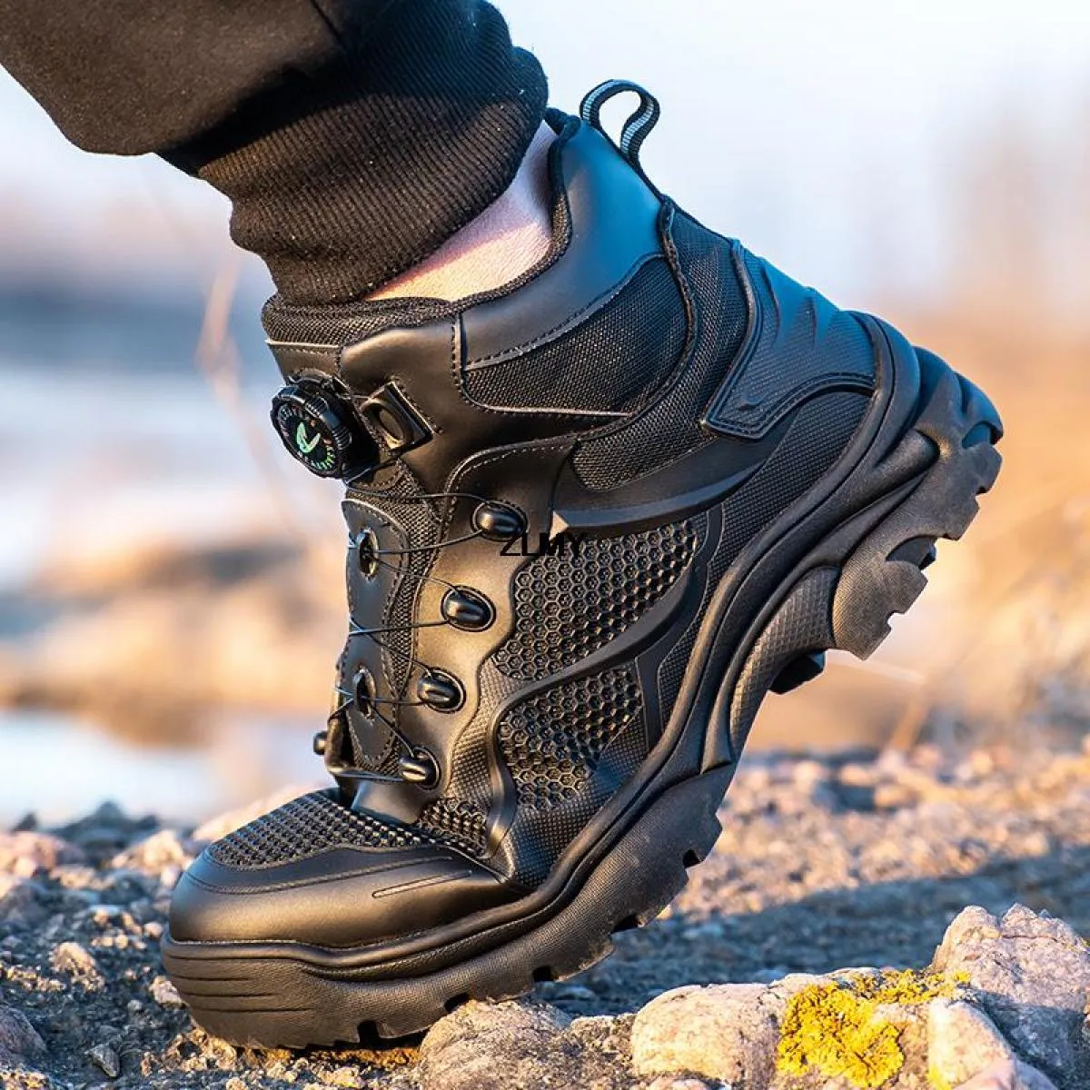 Stivali antinfortunistici da lavoro indistruttibili Scarpe antinfortunistiche da costruzione da uomo Anti Smash Anti Stab Proteg