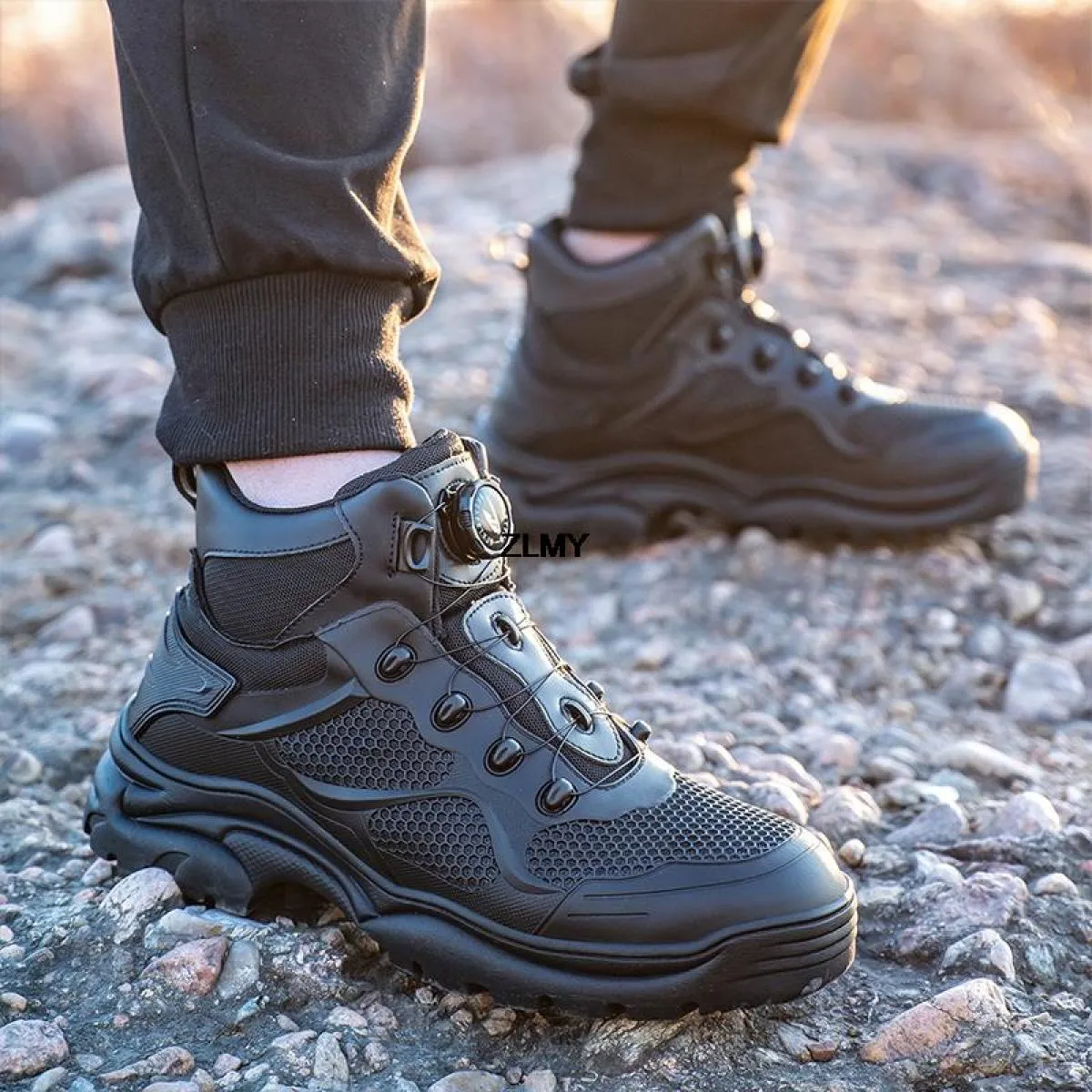 Stivali antinfortunistici da lavoro indistruttibili Scarpe antinfortunistiche da costruzione da uomo Anti Smash Anti Stab Proteg