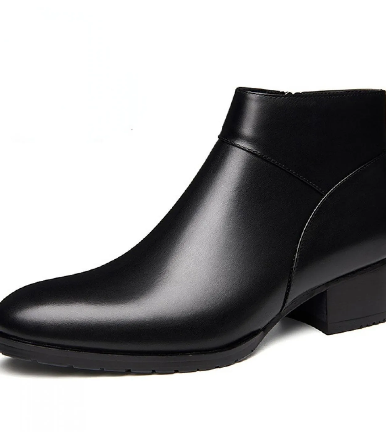 Stivali da uomo alla caviglia di marca con tacchi alti Lusso 2022 Inverno Nuovo stile Designer Qualità Scarpe casual in pelle ca
