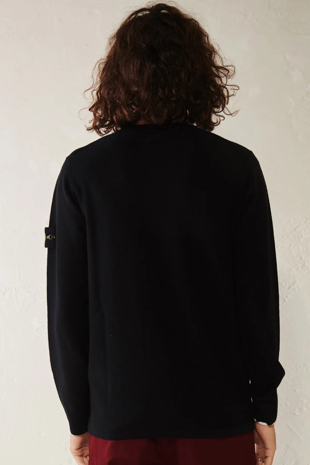 STONE ISLAND Maglia girocollo in lana stretch
