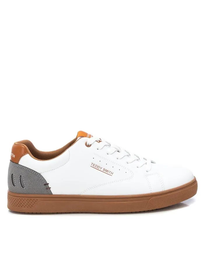 TEDDY SMITH  SNEAKERS BASSA 78852 BIANCO/CUOIO