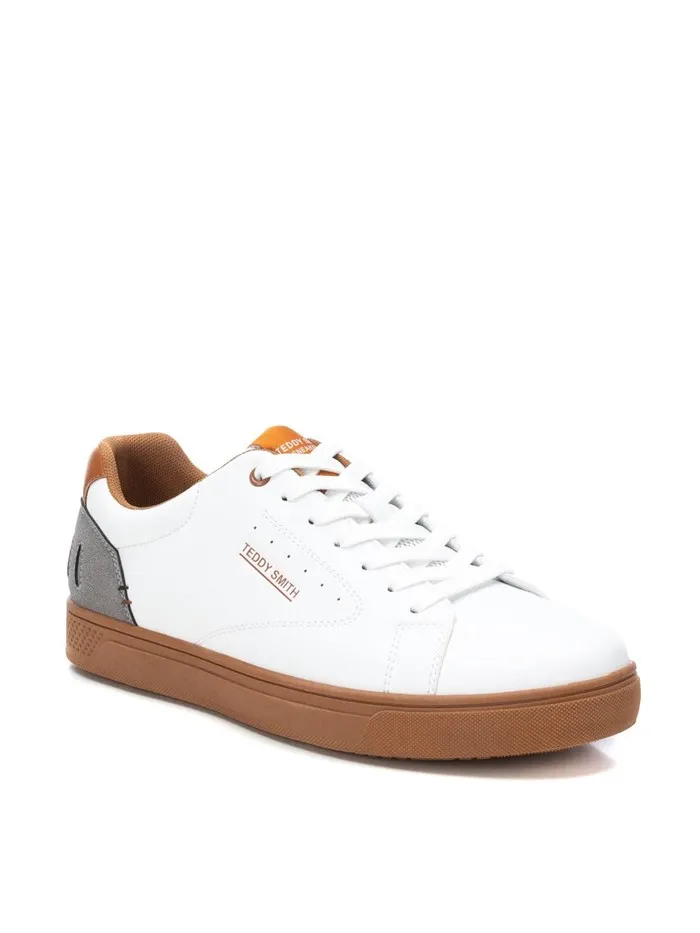 TEDDY SMITH  SNEAKERS BASSA 78852 BIANCO/CUOIO