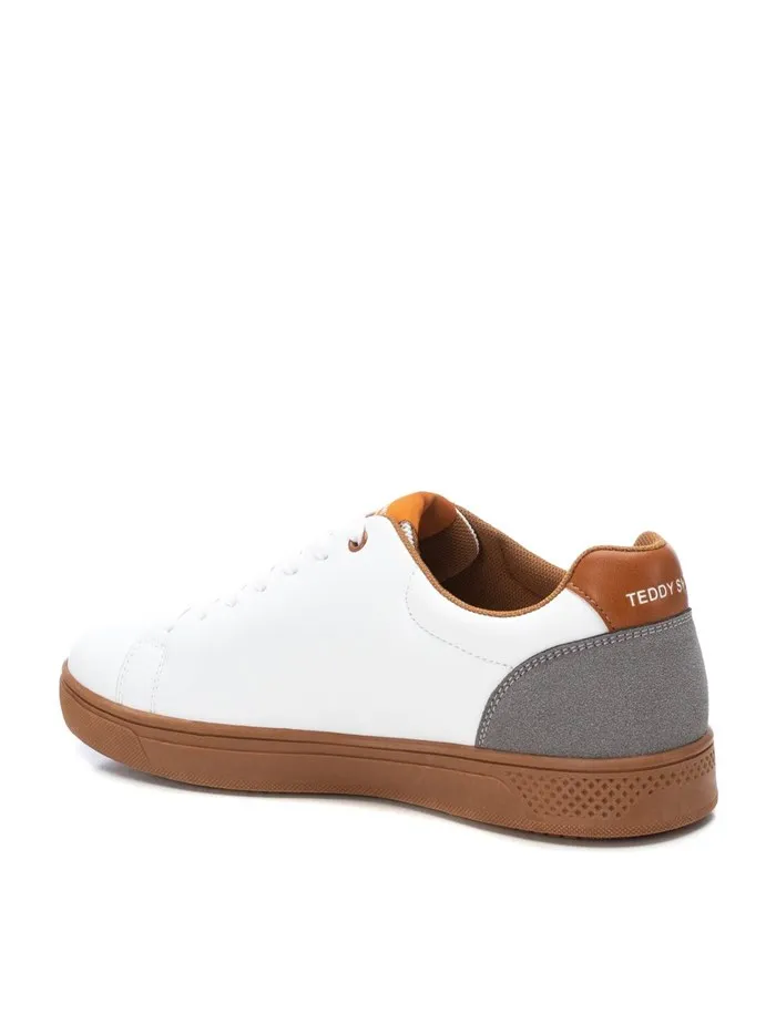 TEDDY SMITH  SNEAKERS BASSA 78852 BIANCO/CUOIO