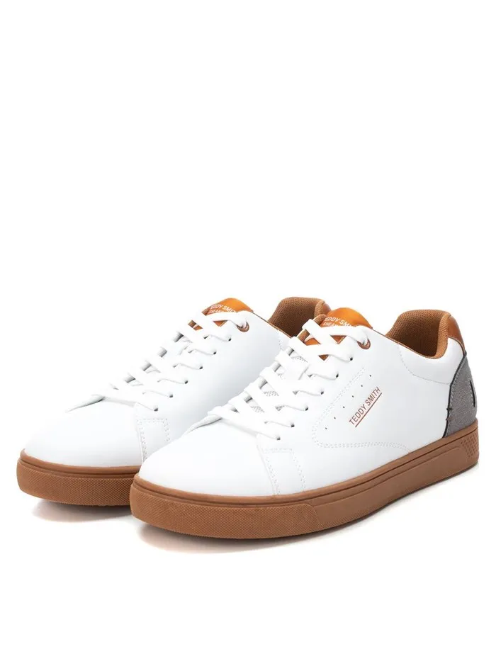TEDDY SMITH  SNEAKERS BASSA 78852 BIANCO/CUOIO