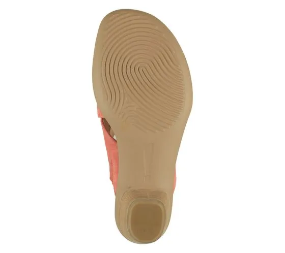 Think! Ciabatte da donna, sandali in vera pelle, pantofole dall'aspetto intrecciato, scarpe slip-on 3-000594-5000 rosa