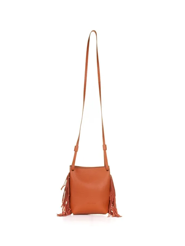 Tracolla Mini Frange Arancione
