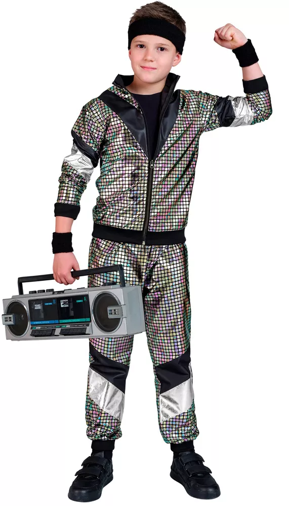 Tuta da jogging da discoteca per bambini anni '80
