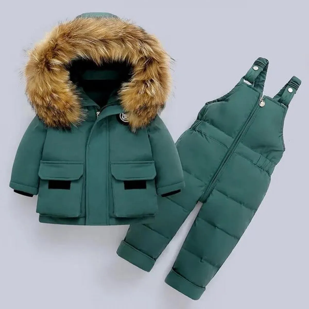 Tuta invernale Tuta da ragazza per bambina Tuta invernale per bambina Set di abbigliamento per bambini