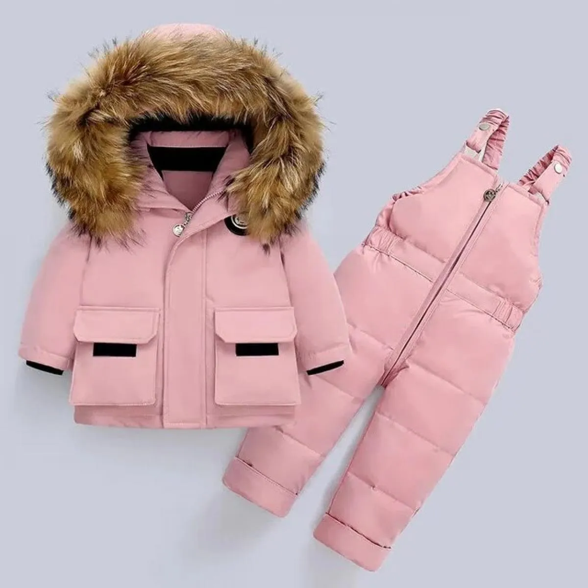Tuta invernale Tuta da ragazza per bambina Tuta invernale per bambina Set di abbigliamento per bambini
