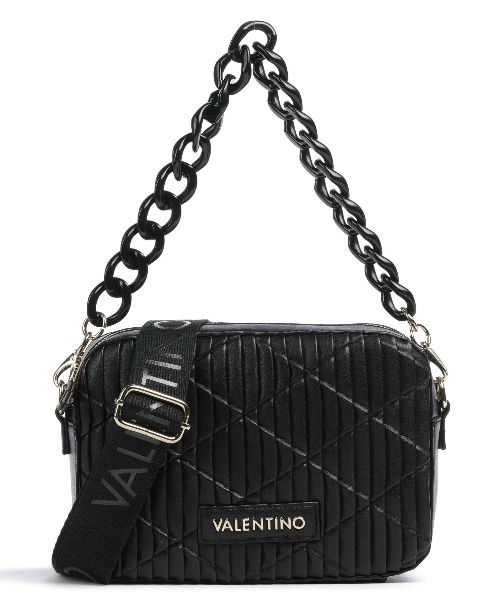  Valentino Bags Clapham Re Borsa a spalla pelle sintetica nero  