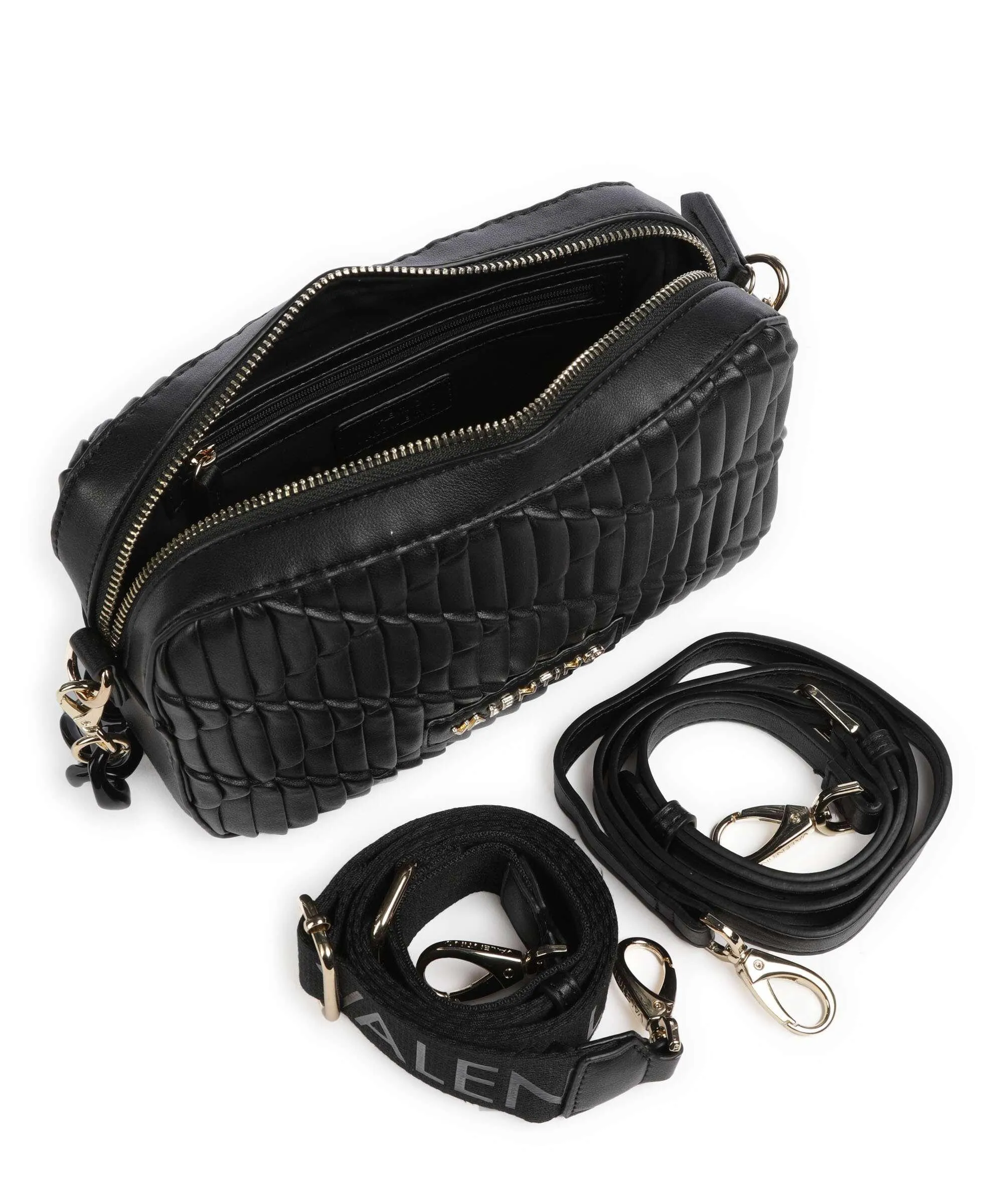  Valentino Bags Clapham Re Borsa a spalla pelle sintetica nero  