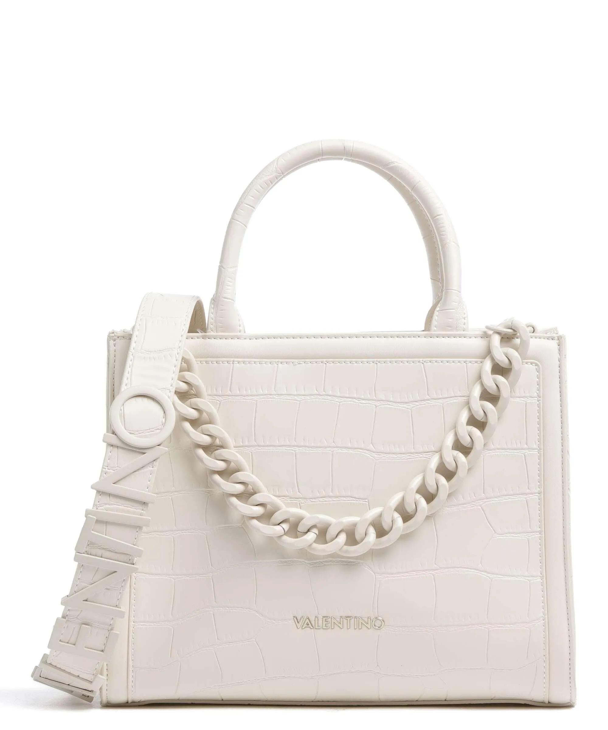  Valentino Bags Surrey Borsa a mano pelle sintetica avorio  