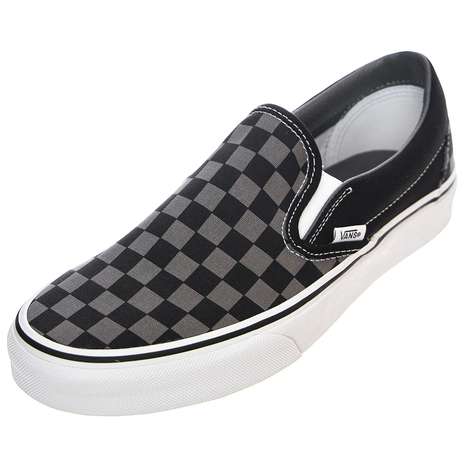 Vans UA Classic Slip-On Shoes - Black / Pewter Checkerboard - Scarpe Slip-On Profilo Basso Uomo Multicolore    