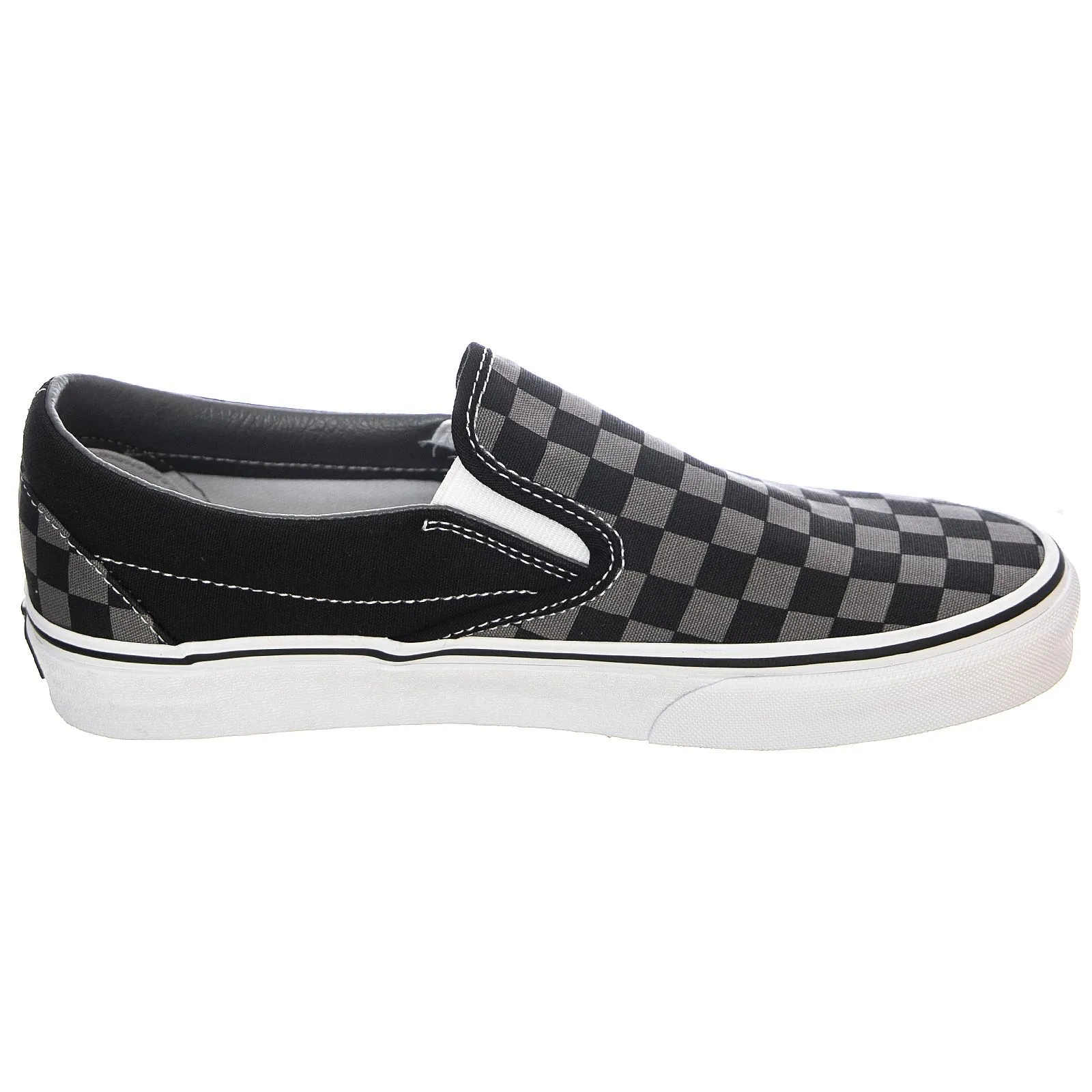 Vans UA Classic Slip-On Shoes - Black / Pewter Checkerboard - Scarpe Slip-On Profilo Basso Uomo Multicolore    