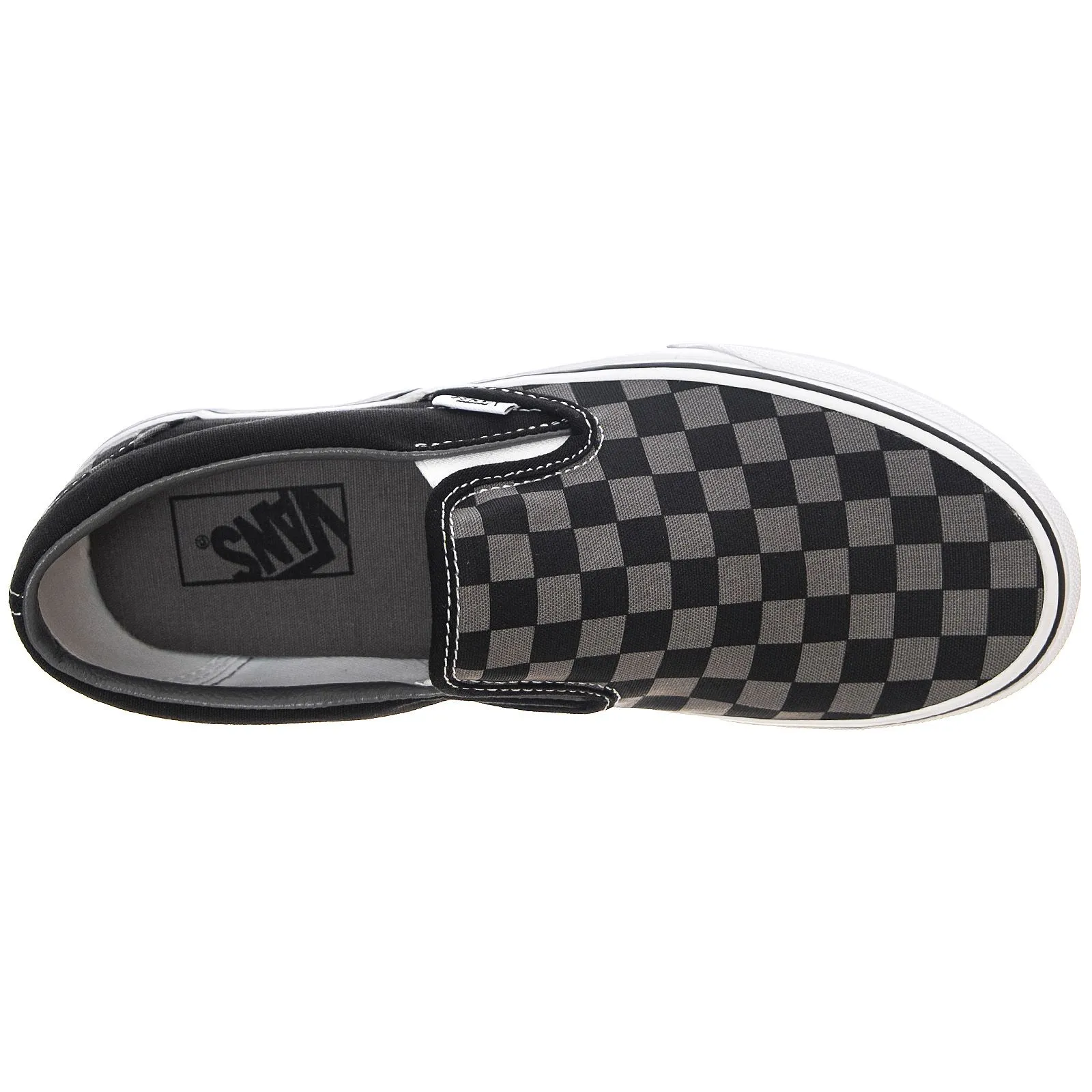 Vans UA Classic Slip-On Shoes - Black / Pewter Checkerboard - Scarpe Slip-On Profilo Basso Uomo Multicolore    