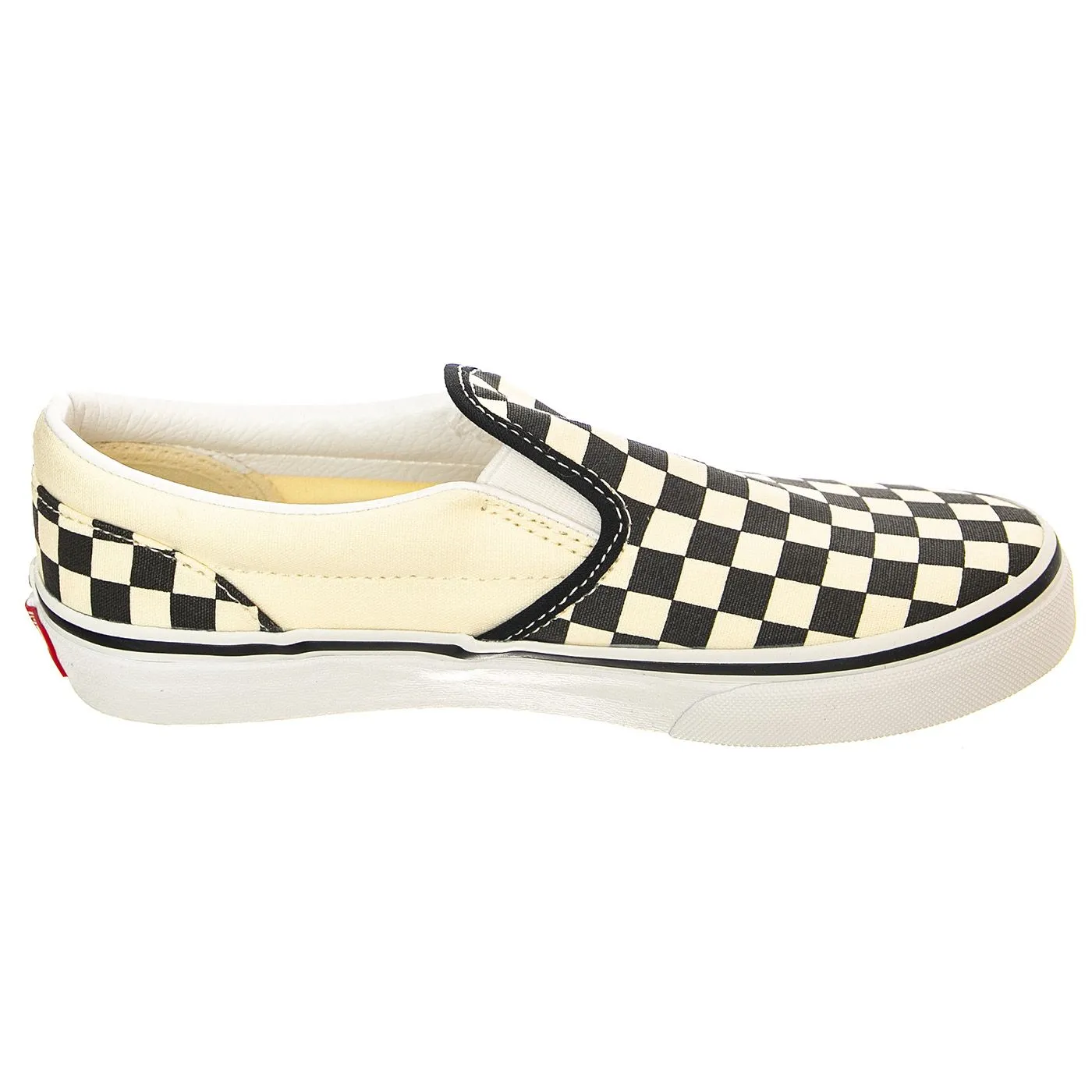 Vans UY Classic Slip-On (Checkerboard) Black / White - Scarpe Slip-On Profilo Basso Bambino Nere / Bianche    