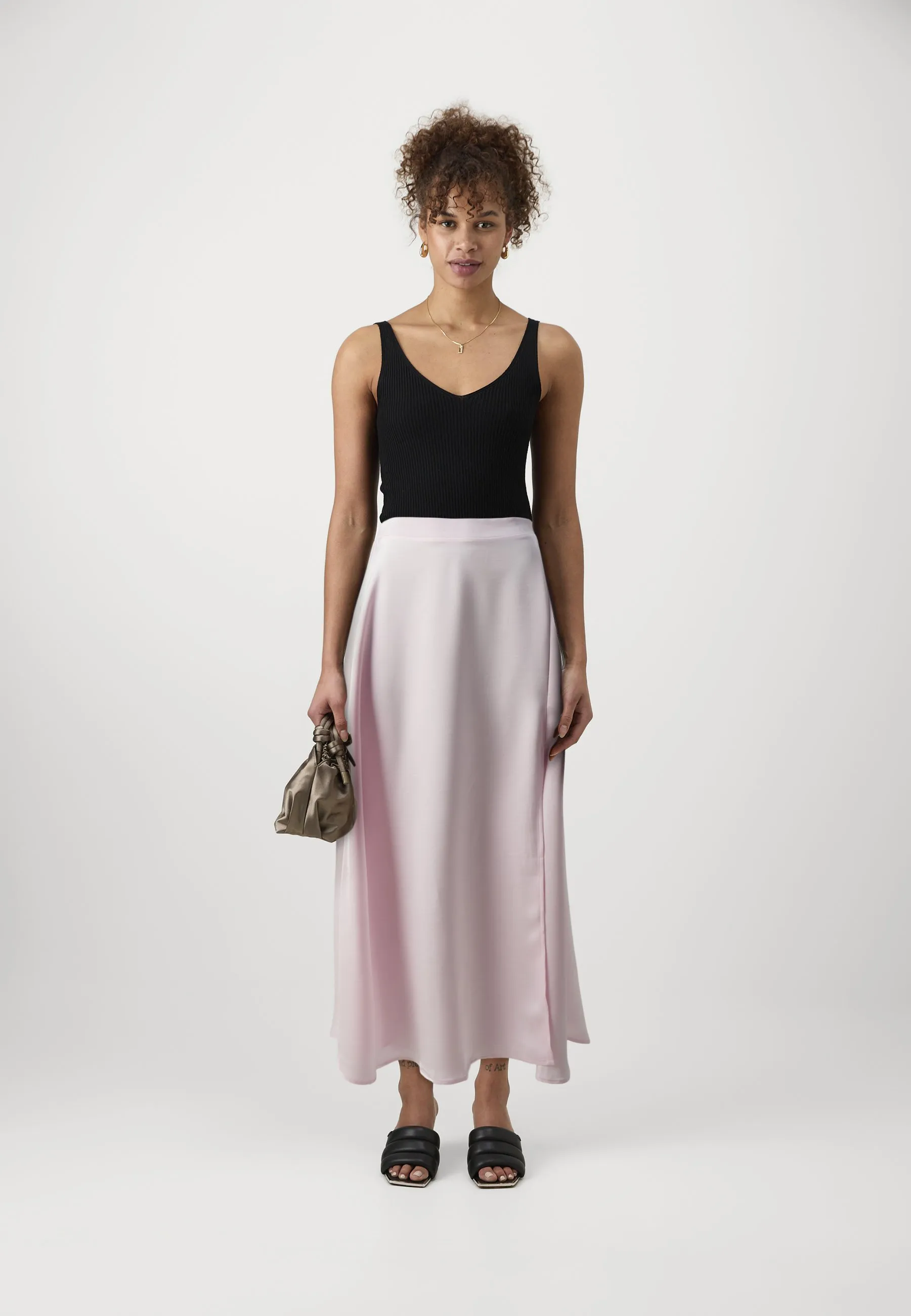 VMRITA CALF SKIRT VIP - Gonna a pieghe