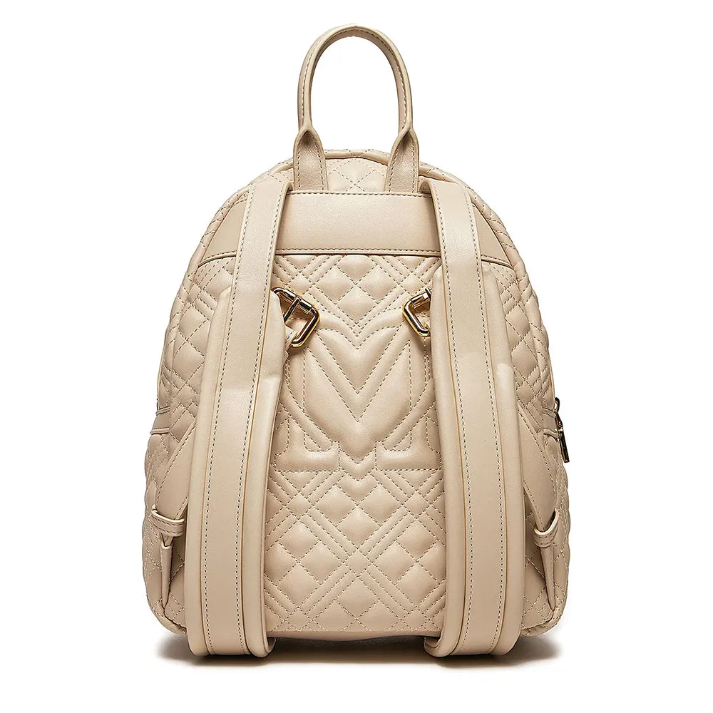 Zaino Donna Trapuntato LOVE MOSCHINO linea Quilted Avorio