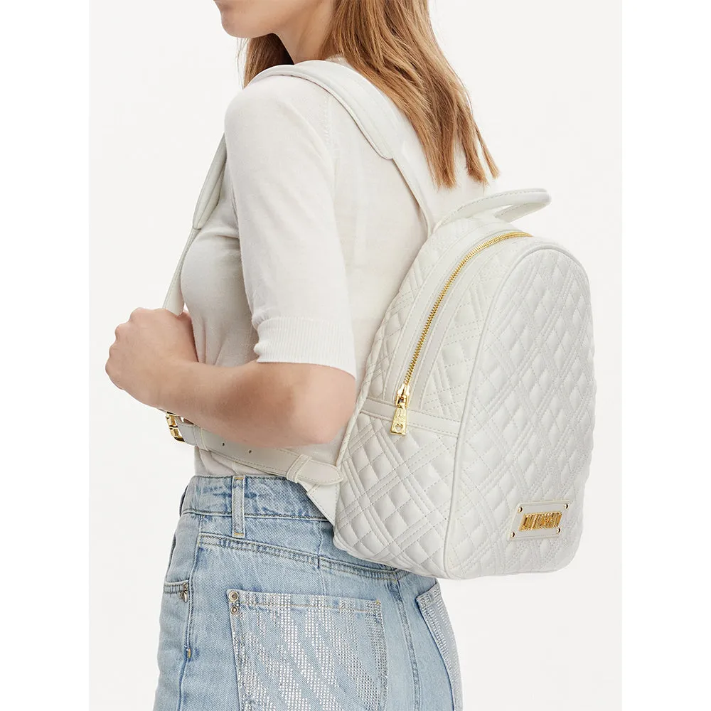 Zaino Donna Trapuntato LOVE MOSCHINO linea Quilted Bianco