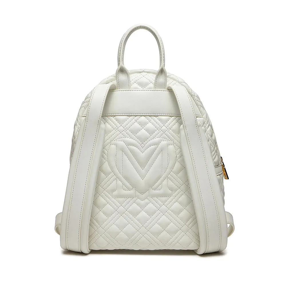 Zaino Donna Trapuntato LOVE MOSCHINO linea Quilted Bianco