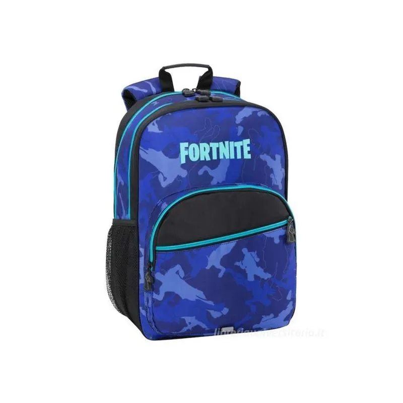 ZAINO SCUOLA ORGANIZZATO FORTNITE EPIC GAMES 4 ZIP44X34X17CM BLUE CAMOUFLAGE DISTRIBUITO DA PANINI SCUOLA ITALY