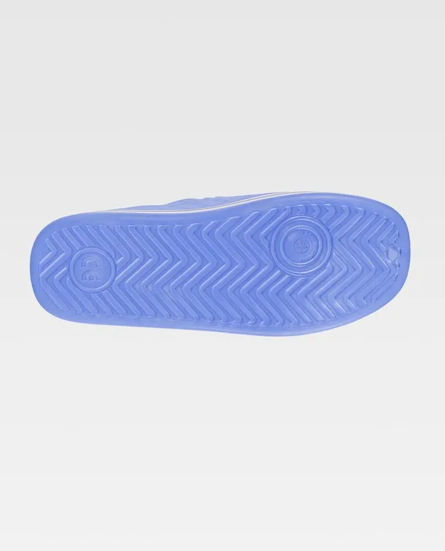 Zoccolo unisex in EVA, ultraleggero, ergonomico, anatomico con tallone elastico Celeste