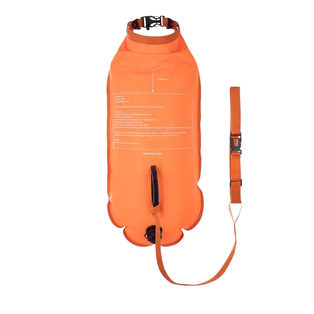 Zone 3 Recycled 2 LED Light 28L Swim Safety Buoy Drybag - SS24